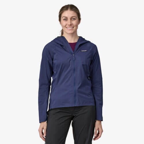 Patagonia Women's Dirt Roamer Mountain Bike Jacket in Sound Blue, XS - Mountain Bike Jackets - Recycled Nylon/Polyester/Pfas