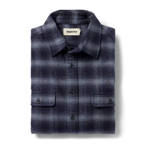 The Yosemite Shirt in Navy Shadow Plaid