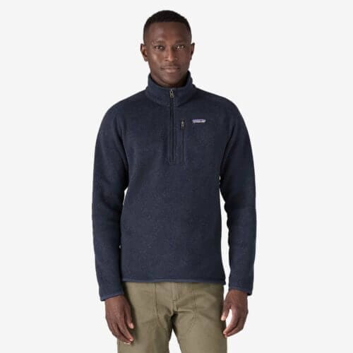 Patagonia Men's Better Sweater® 1/4-Zip Fleece Pullover in New Navy