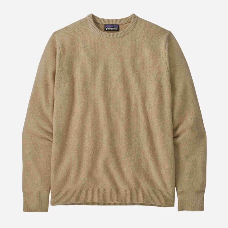 Patagonia Men's Recycled Cashmere Crewneck Sweater in Dark Natural