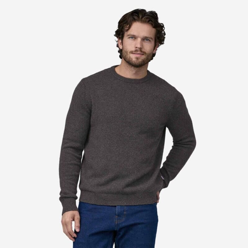 Patagonia Men's Recycled Cashmere Crewneck Sweater in Forge Grey