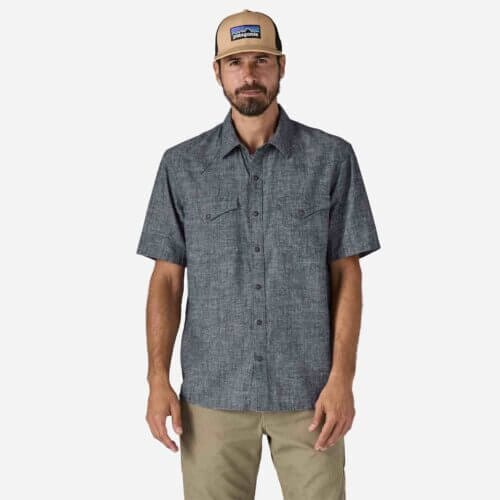 Patagonia Men's Western Snap Work Shirt in New Navy