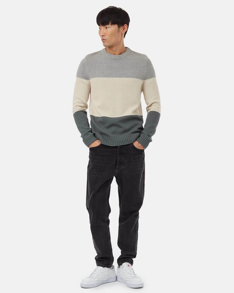 Highline Blocked Crew Sweater