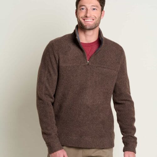 Kennicott Quarter Zip Sweater Falcon Brown / S