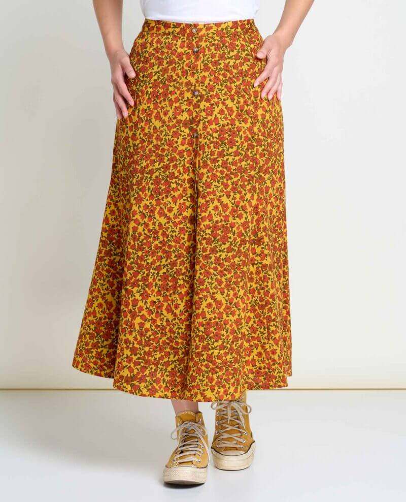 Manzana Paneled Midi Skirt Pollen Ditsy Print / L