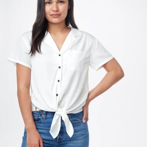 Meander Tie Front Shirt