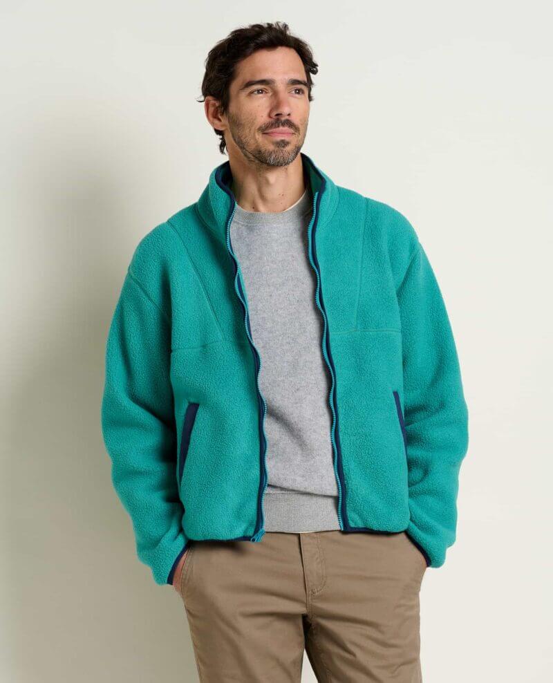 Men's Campo Fleece Zip Jacket Cyan / L