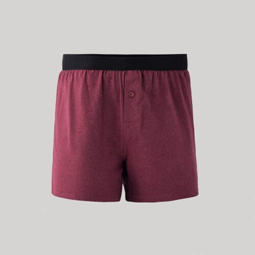 Men's Pomegranate Heather Everyday Knit Boxer S