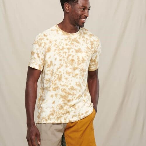 Men's Primo Short Sleeve Crew Kelp Tie Dye / S