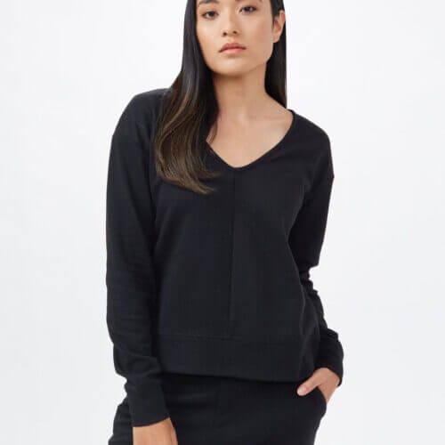 Ponte V-Neck Top