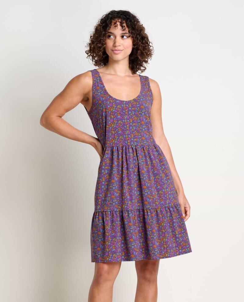 Sunkissed Sunsana Dress Acai Kaleidoscope Print / S