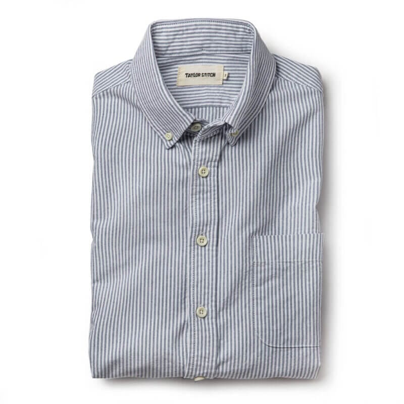 The Jack in Navy University Stripe Everyday Oxford