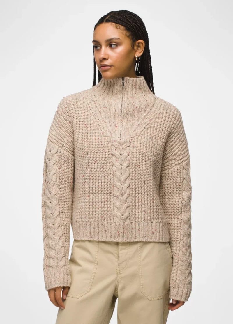 Womens prAna Laurel Creek Sweater - Oatmeal