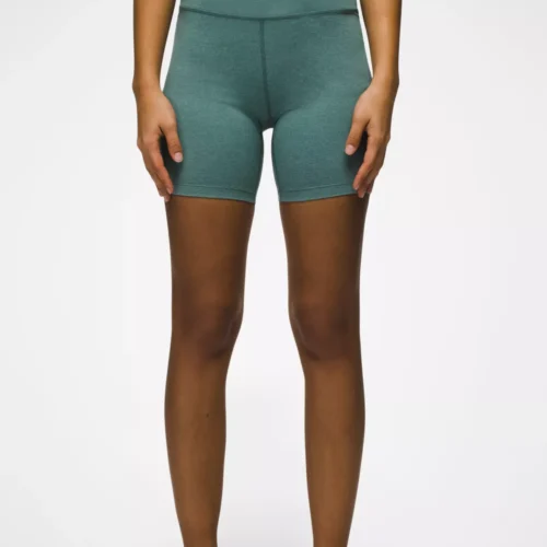 Womens prAna Heavana™ 6" Short - Cool Dusk Heather