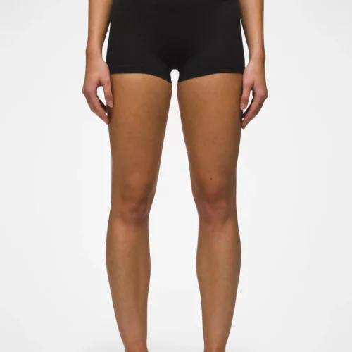 Womens prAna Heavana™ 2.5" Short - Black Heather