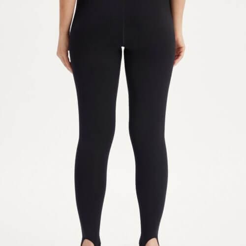 Black Compressive Stirrup Legging