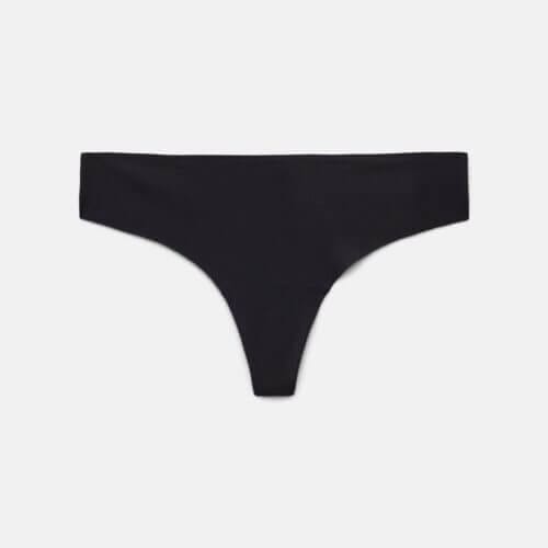 Black Sport Thong