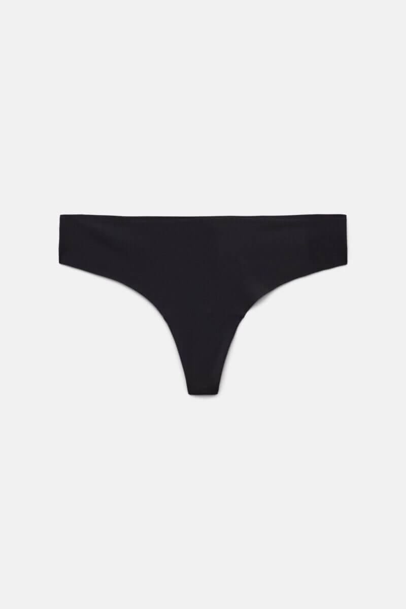 Black Sport Thong