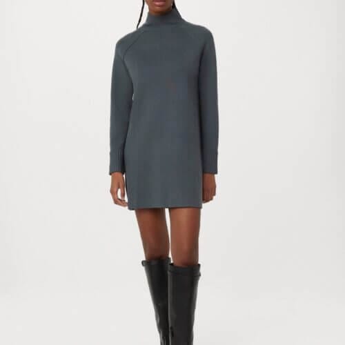 Frank And Oak The Compact Sweater Dress in Slate