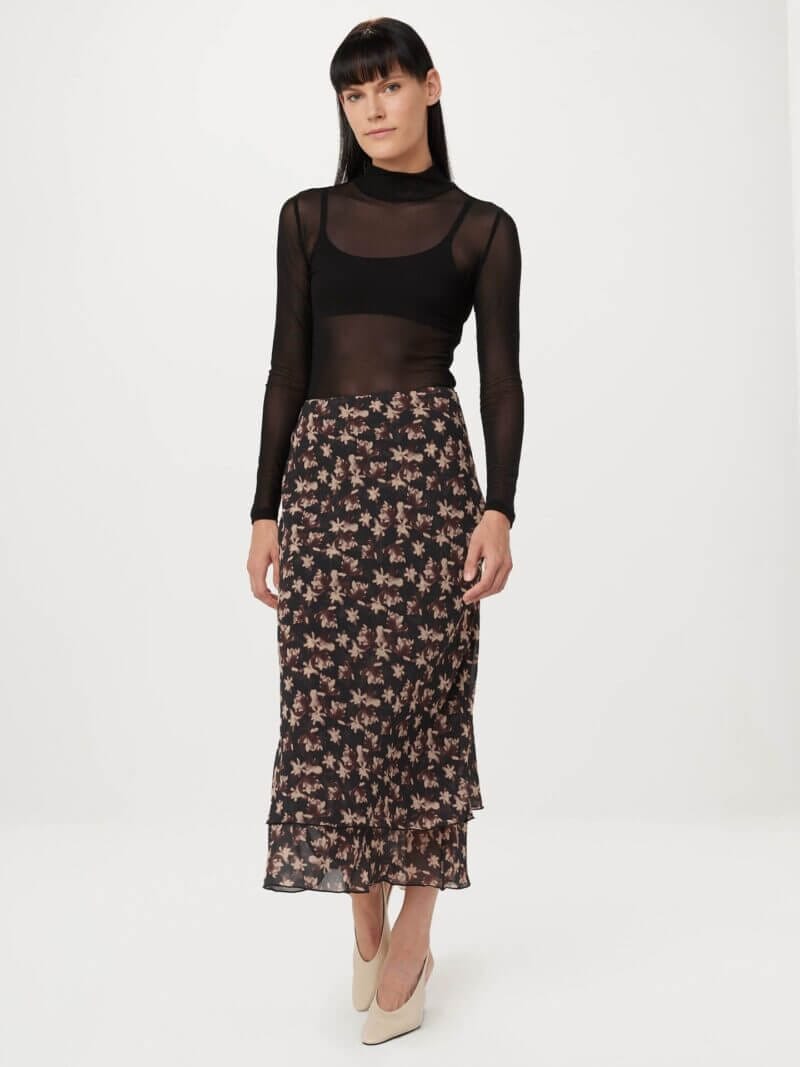 Frank And Oak The Layered Maxi Skirt in Black