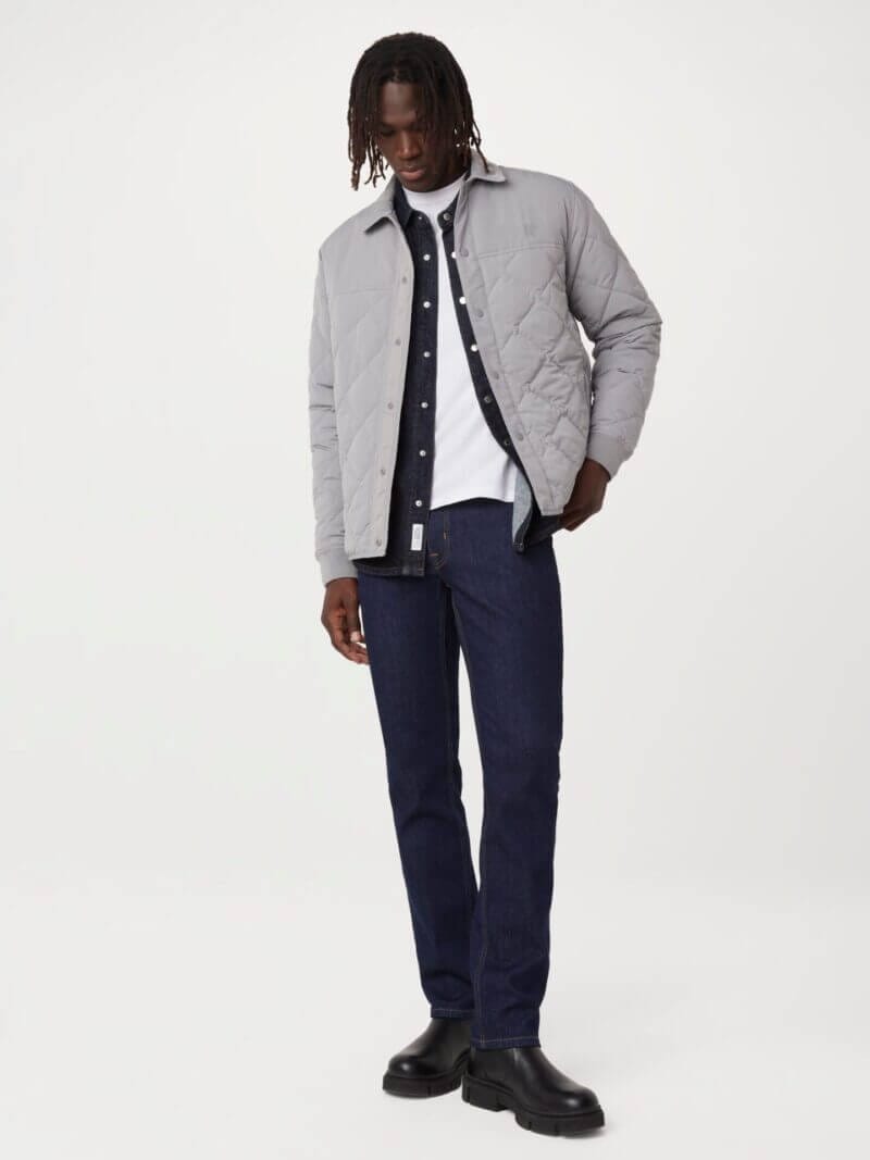 Frank And Oak The Skyline Collared Jacket in Grey