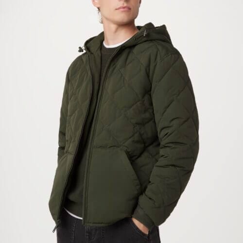 Frank And Oak The Skyline Reversible Hooded Jacket in Rosin