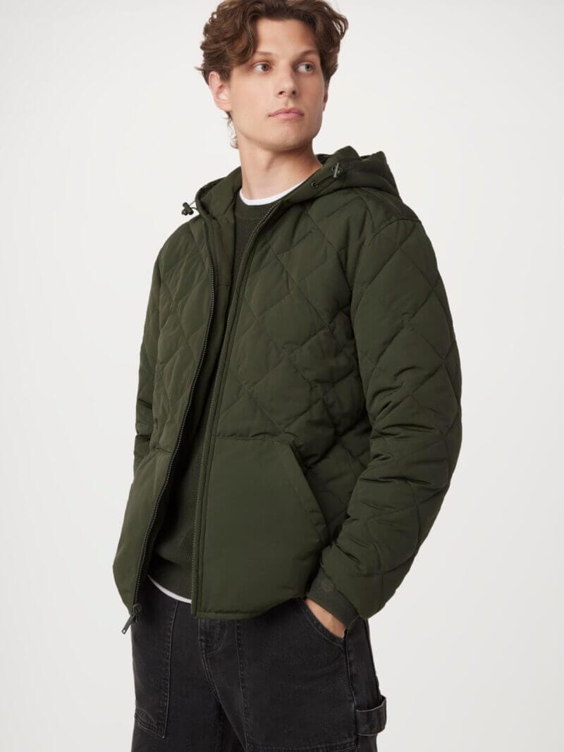 Frank And Oak The Skyline Reversible Hooded Jacket in Rosin