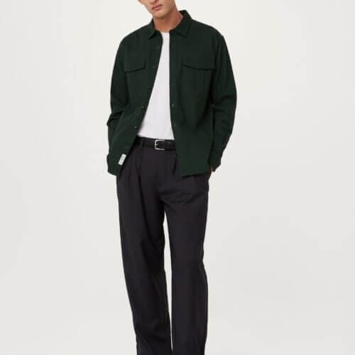 Frank And Oak The Utility Shirt in Forest Green