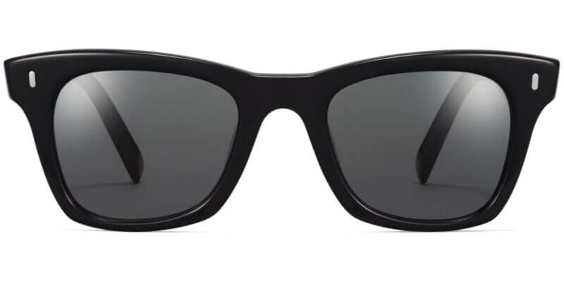 Harris Wide Sunglasses in Jet Black (Non-Rx)