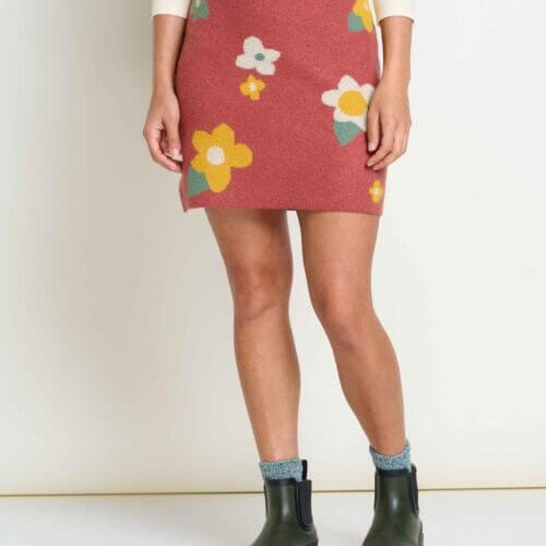 Heartfelt Sweater Skirt Sundown Flowers / XS