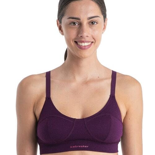 Icebreaker Queens Clasp Bra - Woman - Nightshade - Size XL