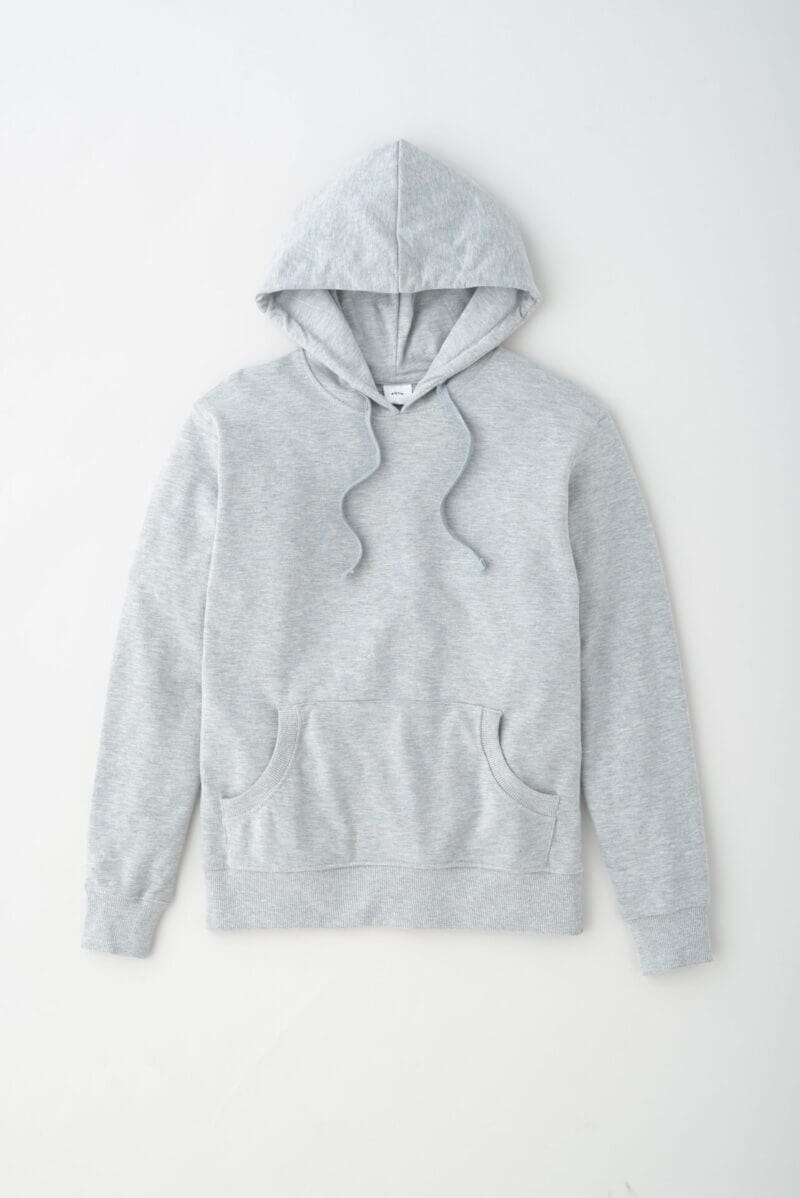 Kotn Unisex French Terry Hoodie in Heather Grey, Size 2XL