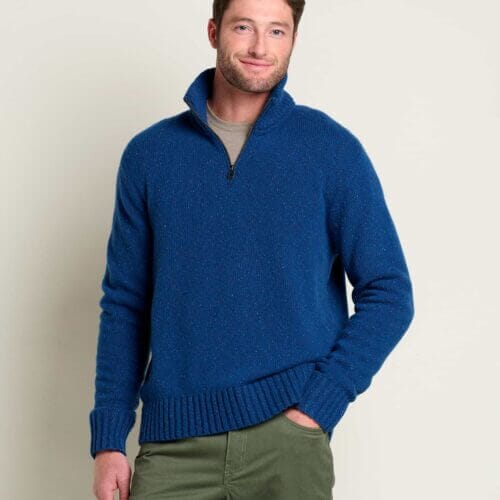 Men's Wilde 1/4 Zip Sweater True Navy / L