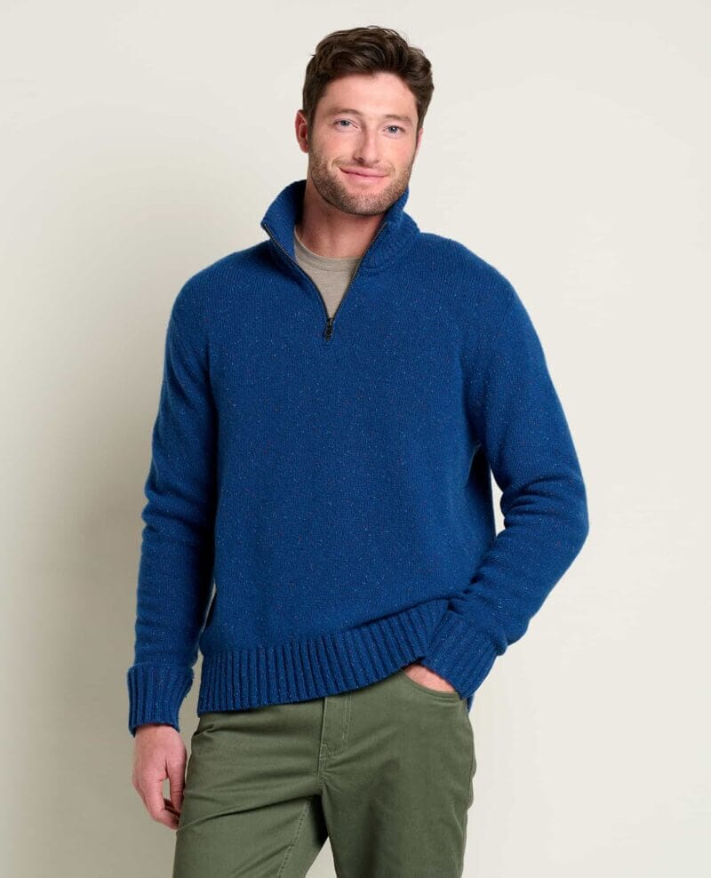 Men's Wilde 1/4 Zip Sweater True Navy / L