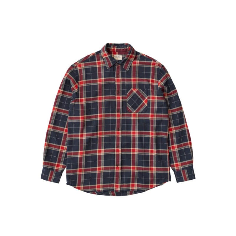 Nudie Jeans Relaxed Flannel Shirt Rebirth Multi Organic Shirts X Large Sustainable Clothing