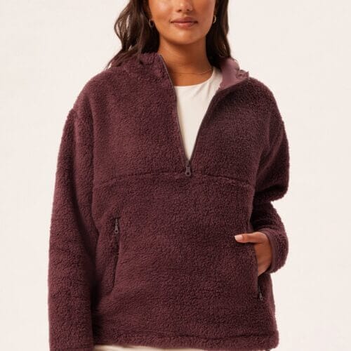 Raisin Recycled Fleece Hoodie