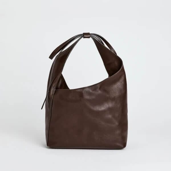 leather brown classic sustainable environmentally friendly tote bag for him and for her