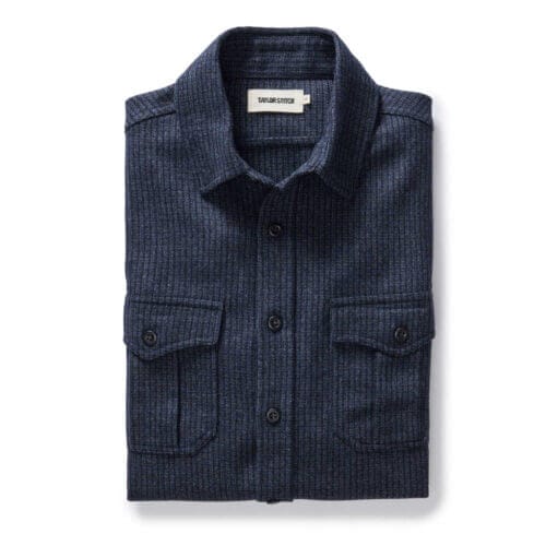 The Saddler Shirt in Midnight Check Wool