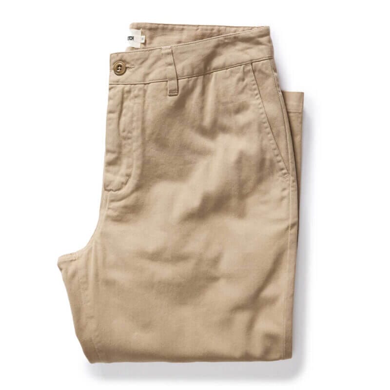 The Slim Foundation Pant in Organic Khaki