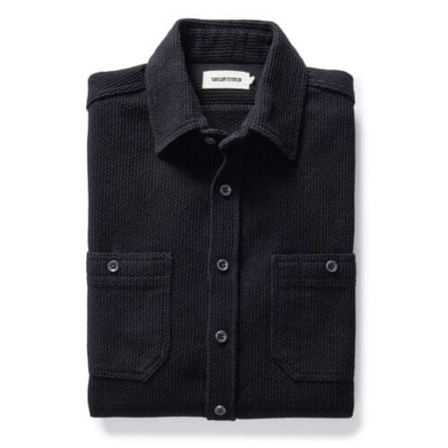 The Utility Shirt in Coal Sashiko