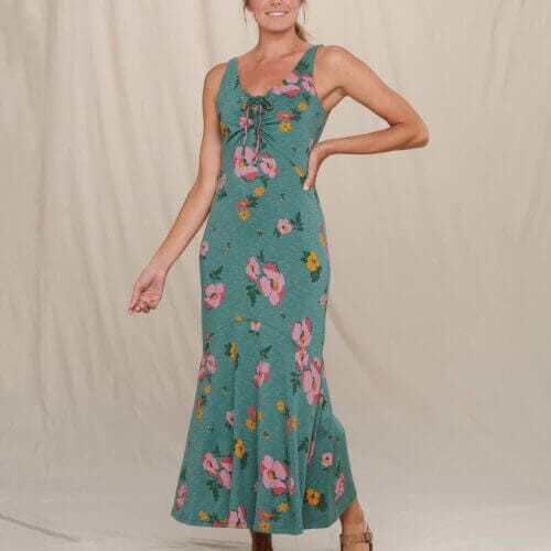 Verano Midi Dress Silver Pine Floral Print / XS