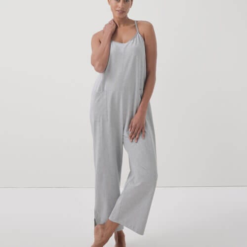 Women’s Heather Grey Cool Stretch Lounge Jumpsuit