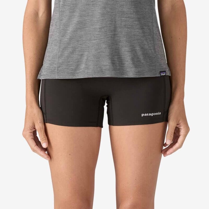 Patagonia Women's Endless Run Shorts - 4" Inseam in Black