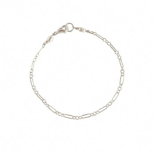 Lily Chain Bracelet Silver