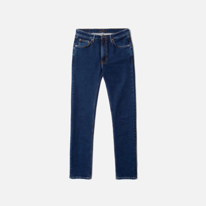 Nudie Jeans Mellow Mae Indigo Rain Slim Fit Mid Waist Straight Fit