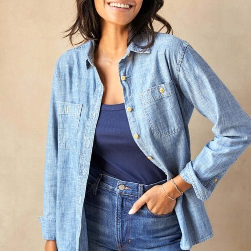 Women's Chambray Utility Shirt