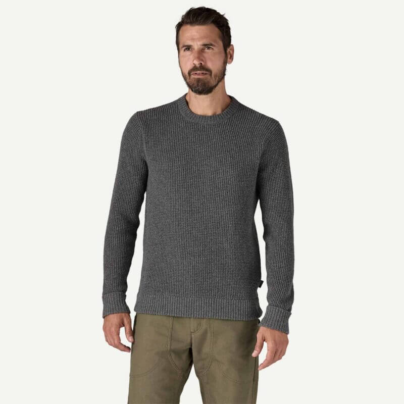 パタゴニア リサイクル　ウール　ブレンド　セーター hex grey XS Patagonia Men's Recycled Wool-Blend Sweater in Hex Grey by