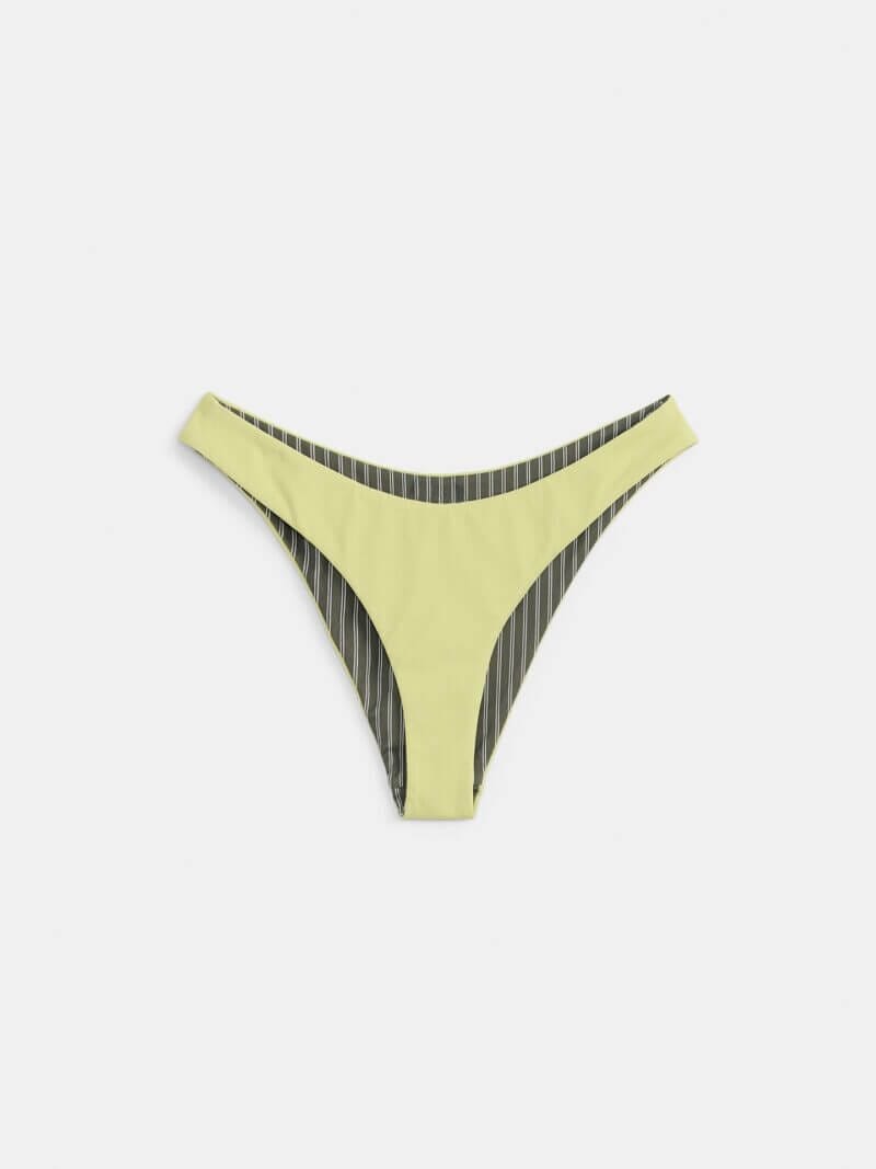 Frank And Oak The Reversible Bikini Bottom in Lime Fizz
