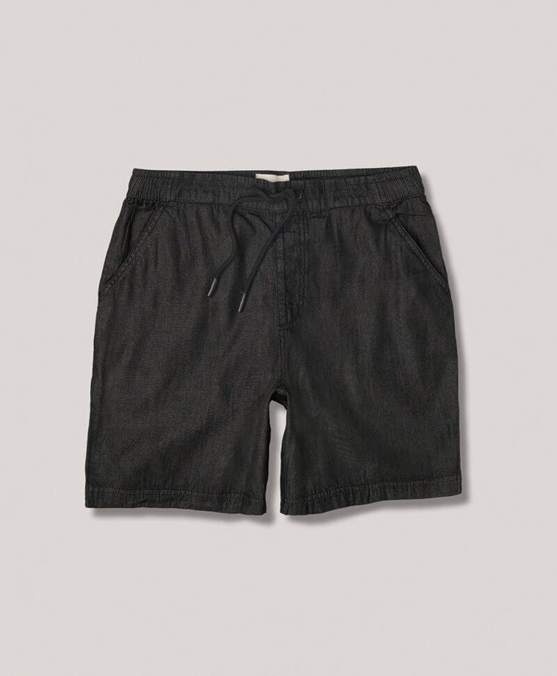 Men's Black Chambray Denim Chambray Short XL