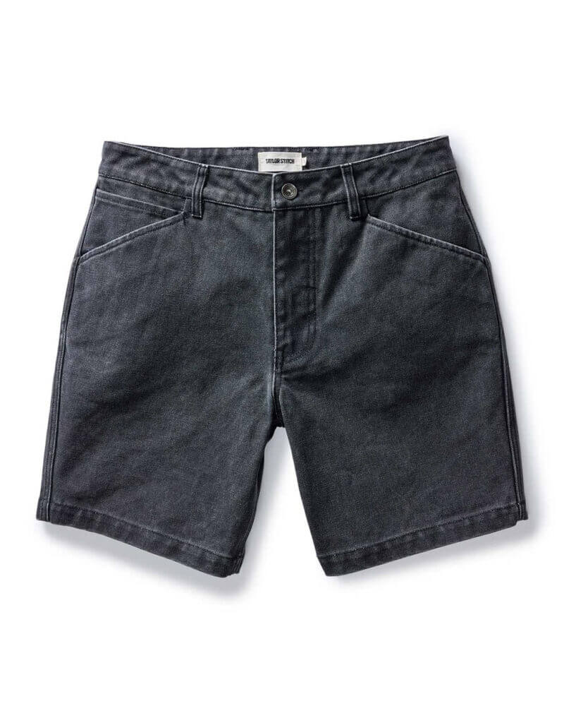 The Camp Short in Coal Chipped Canvas